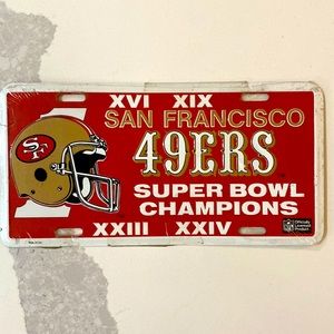 San Francisco 49ers 🏈 decorative license plate